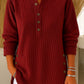 💃Women's Solid Color Crew Neck Long Sleeve Casual Loose Knit Pullover