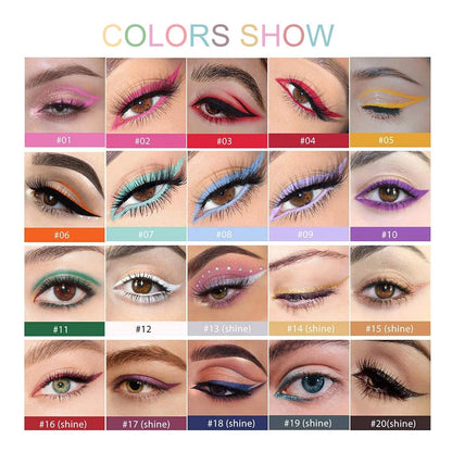 🔥Limited-time Sale: ONLY ￡7.99 With Free GIFT🎁🔥20 PCS Colored Eyeliners Pencil Set
