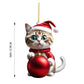 🎄10 pezzi 😻  Decorazioni natalizie per l'albero a forma di gatto. Decorazioni natalizie da appendere a forma di gatto.