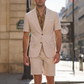 Men's Short Sleeve Suit 2-Piece Set