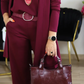 🔥ACQUISTA 2 E RICEVI LA SPEDIZIONE GRATUITA🔥Elegante cardigan lungo, top e pantaloni, set di 3 pezzi