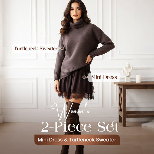 🔥Turtleneck Sweater Mini Dress Set✨𝘉𝘶𝘺 𝘢𝘯𝘺 2 𝘢𝘯𝘥 𝘨𝘦𝘵 𝘢𝘯 𝘦𝘹𝘵𝘳𝘢 8% 𝘥𝘪𝘴𝘤𝘰𝘶𝘯𝘵