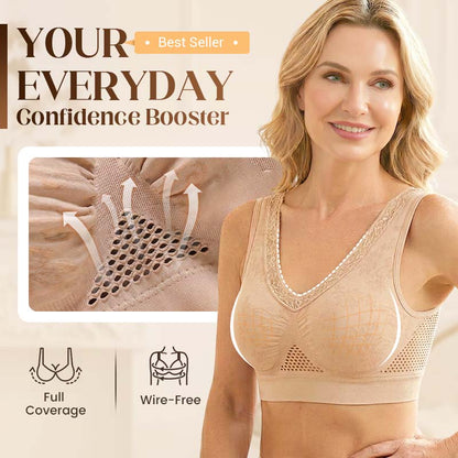 💗LAST DAY💐BUY 1 GET 1 FREE🎁Pure Cotton Buttonless Comfy Lifting Bra