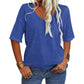 👚Women's Solid Color V-Neck T-shirt