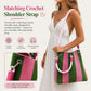 📢📢40% OFF !! ⏰🌴 Boho Striped Knit Bucket Handbag for Women – Handmade Summer Beach Shoulder Bag