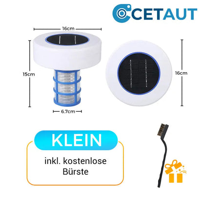 🌞Piscina cristallina – senza prodotti chimici, con energia solare! IONIZZATORE GALLEGGIANTE PER PISCINE ALIMENTATO A ENERGIA SOLARE