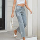 🔥Limited-time offer-Rhinestone-Embellished Straight-Leg Jeans