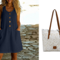 🌸Women's Solid Color U-Neck Sleeveless Cotton Linen Dress - Lightweight, Breezy & Ridiculously Comfy 💛