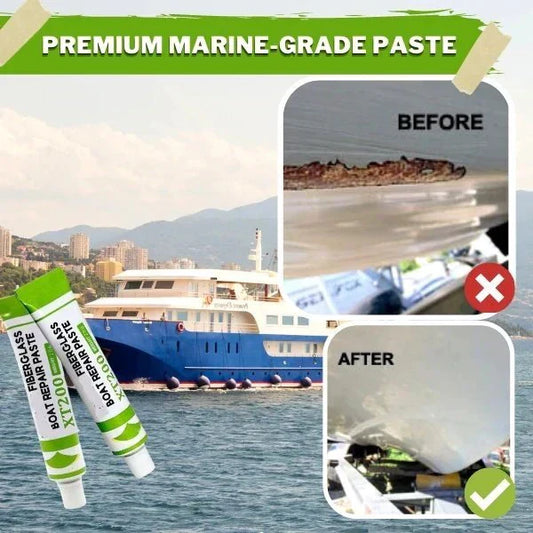 🚤 LIMITED-TIME BUY 1 GET 1 FREE! 💥 Richvrd Fiberglass Boat Repair Paste – Instant Gelcoat Fix, Marine Grade, Easy Apply ✨