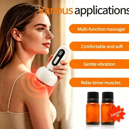 💆‍♀️ Relax Tired Muscles At Home – Electric Meridian Massage Brush and Smart Cupping Device with Heat✨