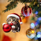 🎄10 Stück😻Katzen-Weihnachtsbaumschmuck✨Hängende Katzen-Ornamente