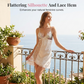 👗✨ Lace Bow Bodysuit Nightwear – Soft, Elegant & Figure-Flattering