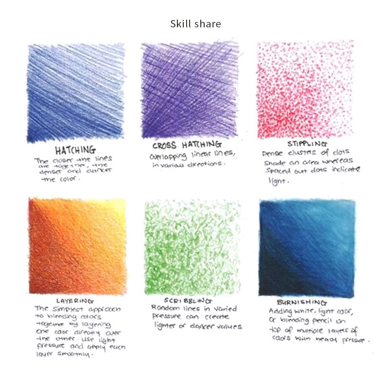 48 Colors Pencil Set Oily Colored Painting Pens-8