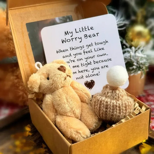 🐻Christmas Limited-Time Offer: 50% OFF!🎁Handmade Mini Plush Teddy Bear in Box