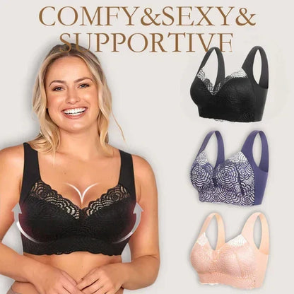 💖Buy 2 Get 1 Free (3PCS) 💥Each Only ￡9.66!！🌸Ultimate Lift Stretch Full Shape Seamless Lace Bra