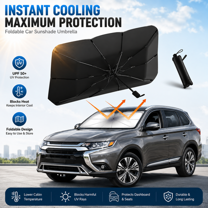 🌸LAST DAY SPECIAL PRICE!!🌸Upgraded Car Windshield Sun Shade Umbrella