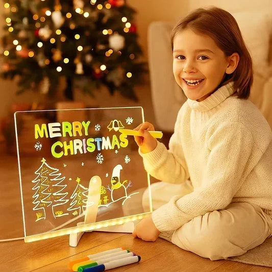 ⏳LAST DAY SALE 49% OFF !! 🎨LED Note Board🎁Buy 1 Get 7 Colour Pens For Free