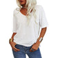 👚Women's Solid Color V-Neck T-shirt