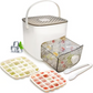 🥳2026 HOT SALE🥳💞50K+ SOLD!💥🥤🧊 49% OFF! Ice Cube Maker with Storage – 48 cubes at once, leak‑proof lid. Stackable, saves space. Includes ice scoop & tong. A summer essential. 🏖️✅