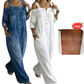 Loose Fit Wide-Leg Overall Jumpsuit with Pockets