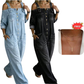 Loose Fit Wide-Leg Overall Jumpsuit with Pockets