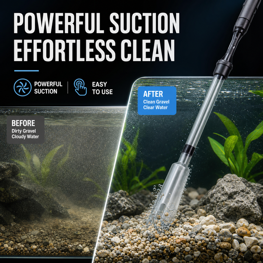 🐠⚡50K+ SOLD 🐟Electric Aquarium Gravel Cleaner—battery-operated, adjustable length, and easy to use—suitable for all aquariums 🧹🐟