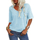 👚Women's Solid Color V-Neck T-shirt