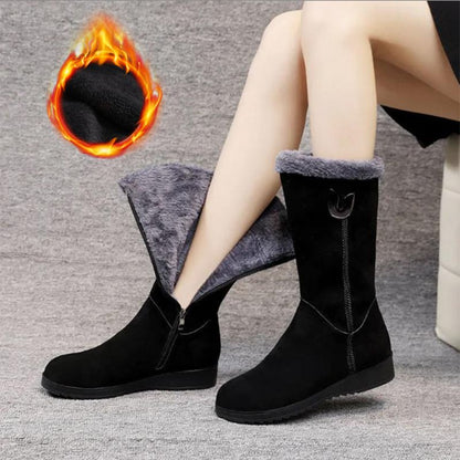 🎁✨Warmes Geschenk - Lässige Thermo-Schneestiefel mit Plüsch für Damen