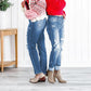 🔥Heißer Ausverkauf 49% Rabatt🔥Bauchkontrollierende, zerrissene Boyfriendjeans mit Bündchen für Damen