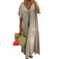 🎁2026 New Arrivals 50% OFF💥Women's Casual Long Dress – V-Neck, Loose, Flowy 🌾