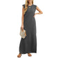 🔥Heißer Verkauf🔥Langes, lockeres, faltenfreies Kleid für Damen