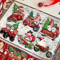 24-teiliges Weihnachtsset aus Holz mit Wichtel-Anhängern