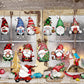 24-teiliges Weihnachtsset aus Holz mit Wichtel-Anhängern