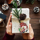 24-teiliges Weihnachtsset aus Holz mit Wichtel-Anhängern