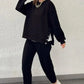 52%Rabatt🔥 Trendy einfarbiges zweiteiliges Set aus Oberteil und Hose für Damen