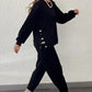 52%Rabatt🔥 Trendy einfarbiges zweiteiliges Set aus Oberteil und Hose für Damen