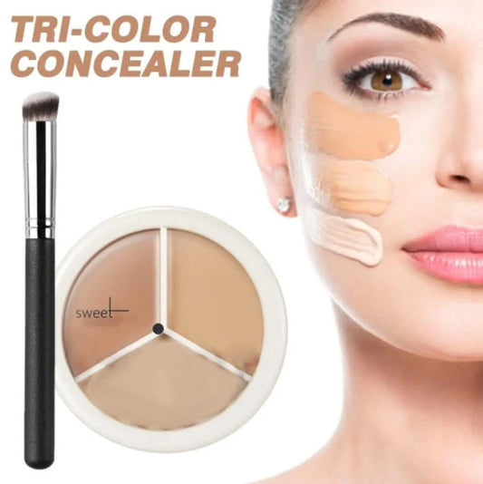 Dreifarbige Concealer-Palette zum Abdecken von Aknenarben und Augenringen✨Kaufen Sie 2 und erhalten Sie 1 gratis