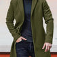 ✨Men's Single Row Buckle Solid Color Jacket