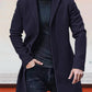 ✨Men's Single Row Buckle Solid Color Jacket