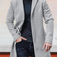 ✨Men's Single Row Buckle Solid Color Jacket