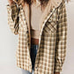 Autumn and Winter Series 44% OFF❄️Women's Winter Trendy Plaid Hooded Jacket💖
