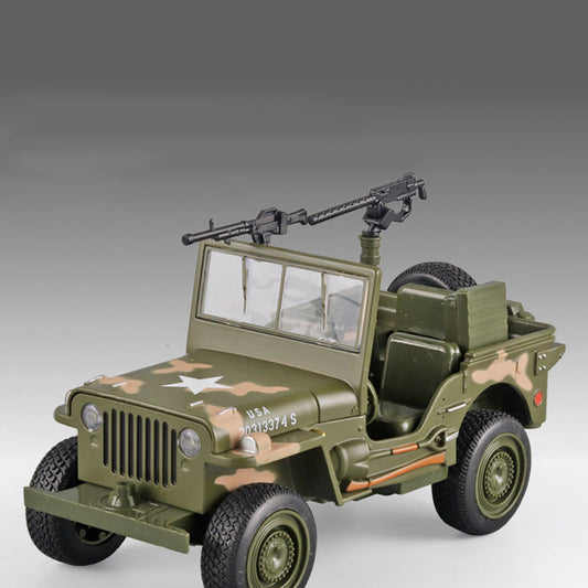 Offroad-Militärfahrzeug Diecast-Modell mit Licht & Musik