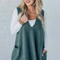 Damen Pullover-Weste mit V-Ausschnitt und Taschen