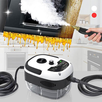🧽63% OFF LIMITED HOT SALE! 2500W High-Pressure Steam Cleaner Machine, 6 Adjustable Speeds 1L Large Water Tank, Multi-Purpose Heavy Duty Steam Cleaner for Kitchen Grease Bathroom Floor Car Detailing