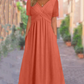 👗 Women’s V-Neck Short Sleeve Long Dress 🌸 Elegant Flowing Fit, Comfortable Fabric & Effortless Everyday Style