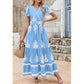 💥Last Day Special Sale 49% OFF💃Women’s Casual V Neck Boho Maxi Dress