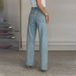 🔥Limited-time offer-Rhinestone-Embellished Straight-Leg Jeans