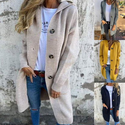 🍂Autumn Special Offer 50% OFF💓Women's Button-Down Hooded Cardigan✨𝘉𝘶𝘺 2 𝘢𝘯𝘥 𝘨𝘦𝘵 𝘢𝘯 𝘦𝘹𝘵𝘳𝘢 8% 𝘥𝘪𝘴𝘤𝘰𝘶𝘯𝘵