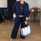 🔥ACQUISTA 2 E RICEVI LA SPEDIZIONE GRATUITA🔥Elegante cardigan lungo, top e pantaloni, set di 3 pezzi