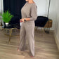 🔥ACQUISTA 2 E RICEVI LA SPEDIZIONE GRATUITA🔥Elegante cardigan lungo, top e pantaloni, set di 3 pezzi
